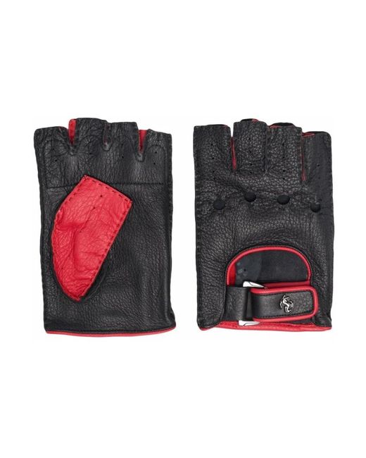Ferrari Black Gloves for men