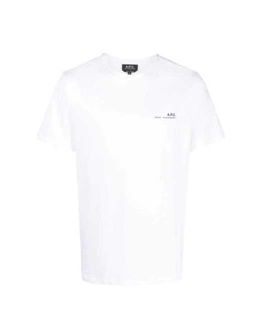 Magliette uomo bianca di A.P.C. in White da Uomo