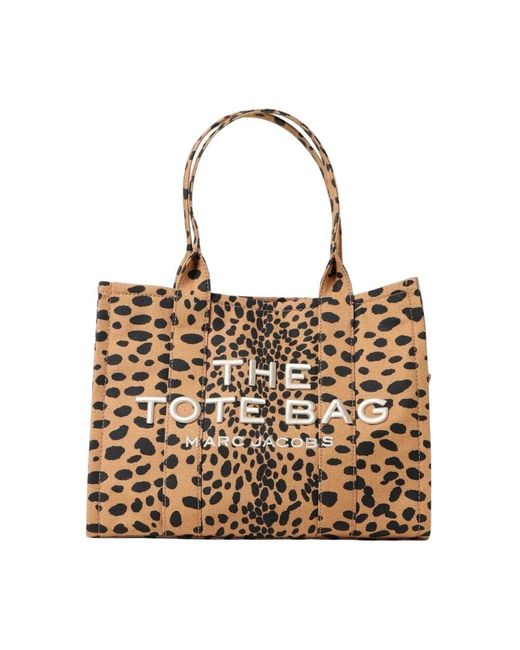Marc Jacobs Metallic Leopardenmuster Canvas Tote Bag