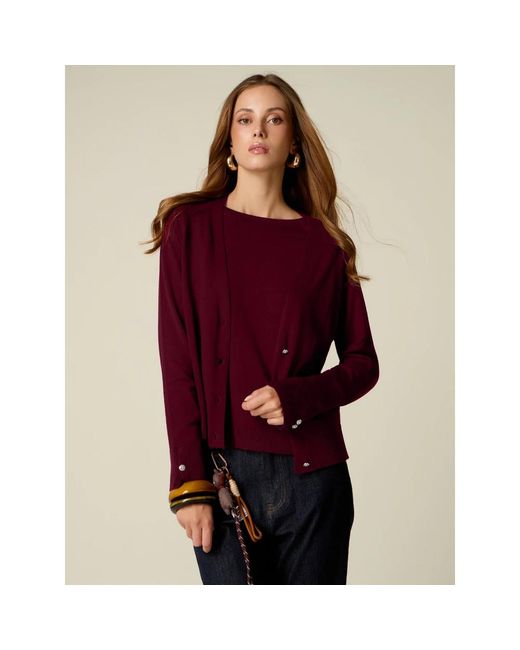 Cardigans Oltre de color Purple