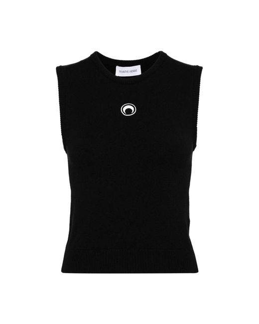 Sleeveless Tops MARINE SERRE de color Black