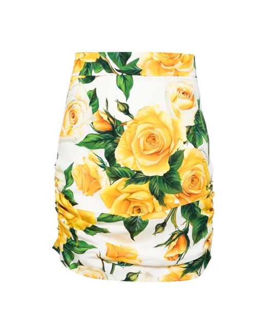 Skirts > short skirts Dolce & Gabbana en coloris Yellow