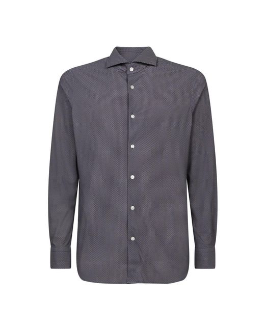 Dell'Oglio Blue Casual Shirts for men
