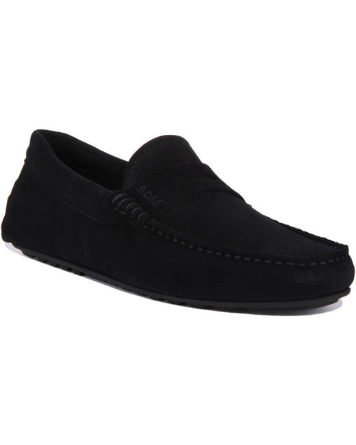HUGO Black Loafers for men