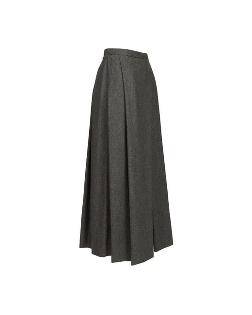 Emporio Armani Gray Midi Skirts
