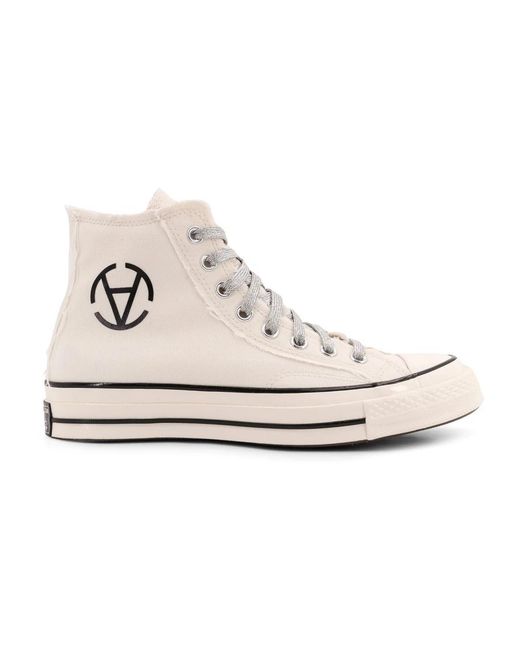 Converse Schoenen ,Wit ,Witte Sneakers Met Rafelranden in het White voor heren