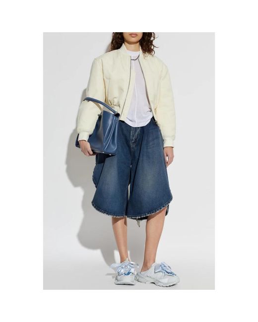 Balenciaga White Bomber Jackets