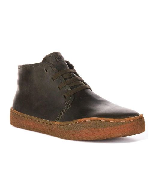Camper Brown Lace-Up Boots for men
