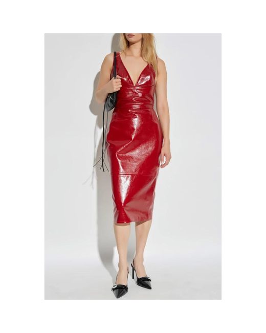 DSquared² Leren Jurk in het Red