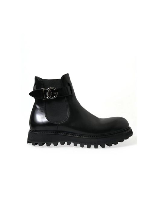 Chelsea stivali di Dolce & Gabbana in Black da Uomo
