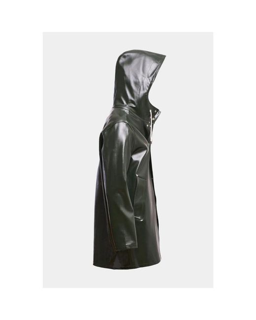 Stutterheim Black Opal wasserdichter regenmantel