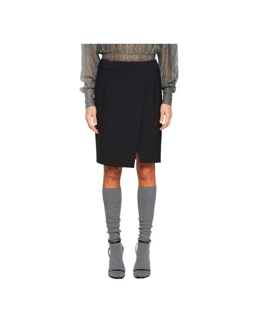 Dondup Black Asymmetrischer Rock