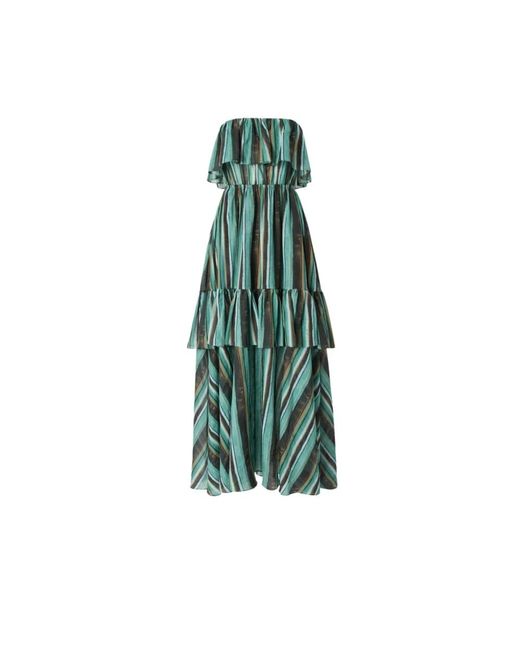 Pinko Green Maxi Dresses