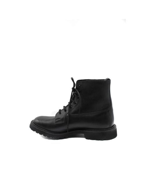 Tricker's Black Lace-Up Boots for men