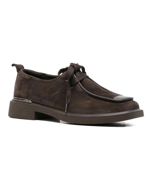 Linda Baumann Brown Laced Shoes