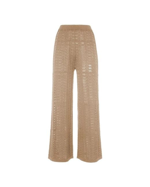 Malo Natural Wide Trousers