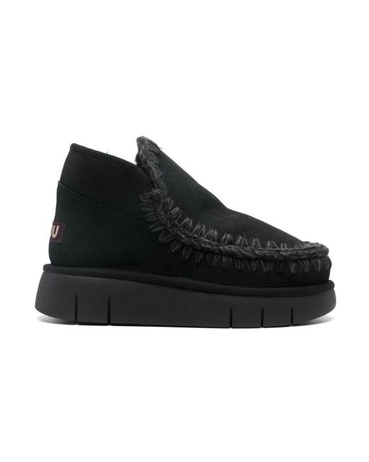 Mou Black Winter Boots