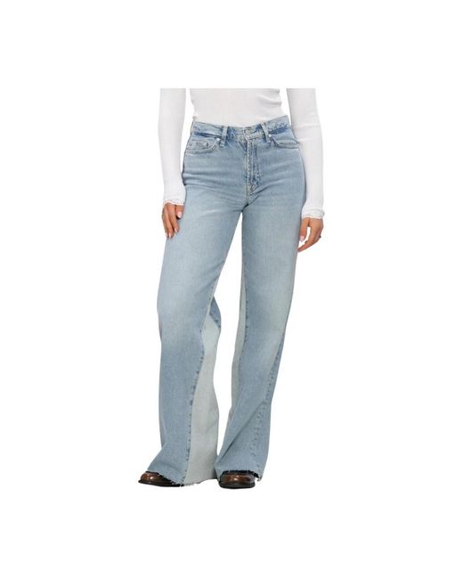 7 For All Mankind Blue Loose-Fit Jeans