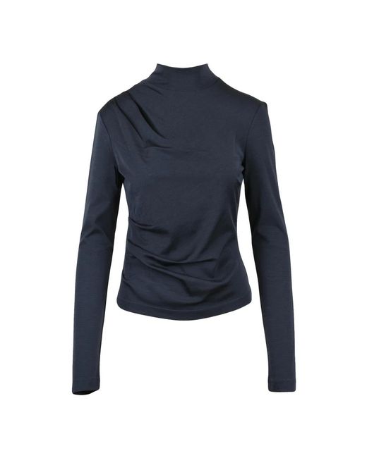 Max Mara Orme Long Sleeve Top in het Blue