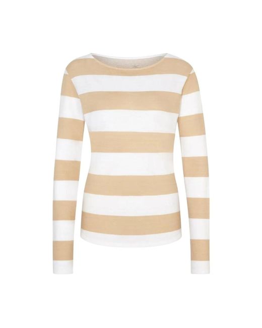 Juvia Truien & Vesten ,Bruin ,Round-Neck Truien in het White