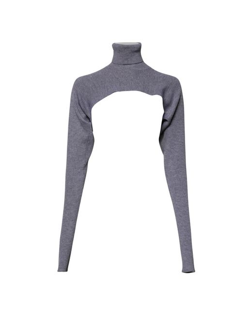 Dolce & Gabbana Blue Turtlenecks