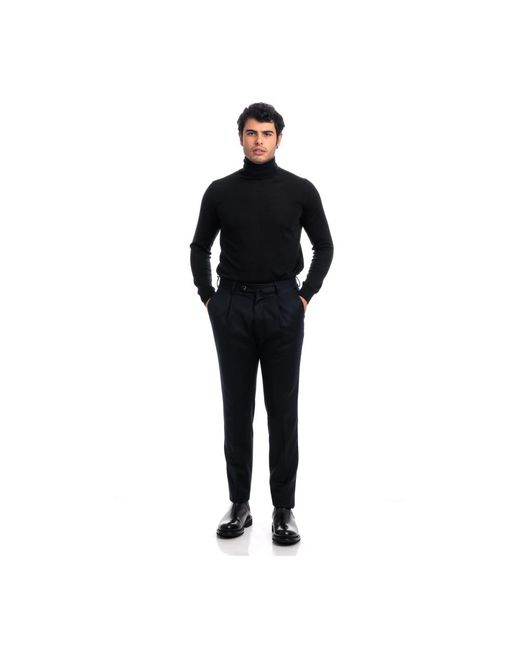 PT01 Black Straight Trousers for men