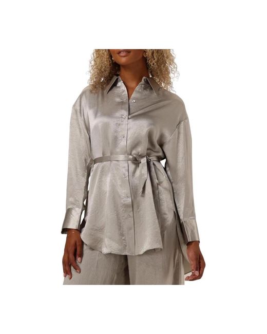 SELECTED Overhemden ,Elegante Ls Blouse in het Brown