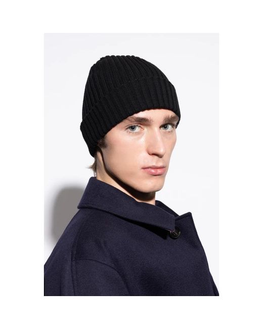 Paul & Shark Black Beanies for men