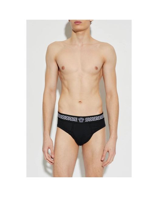 Bottoms Versace de hombre de color Black
