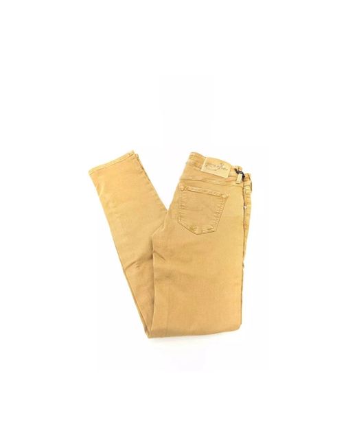Jacob Cohen Yellow Straight Jeans