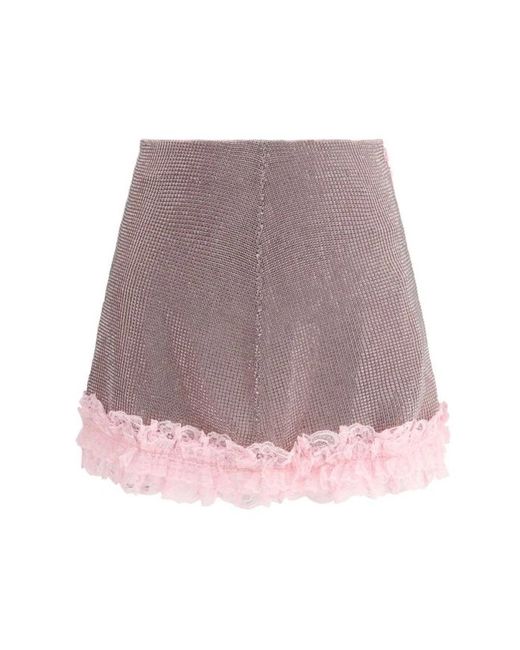 Self-Portrait Short Skirts in het Brown