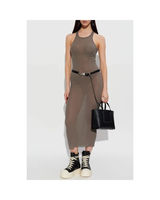 Rick Owens Brown Midi Dresses