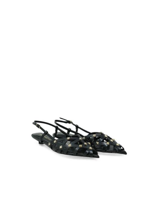 Emanuélle Vee Black Ballerina Shoes