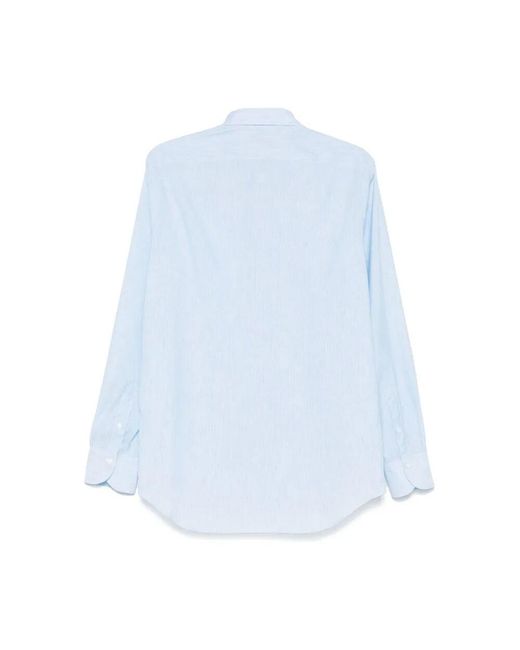Finamore 1925 Hellblaues Button-Up Hemd in Blue für Herren