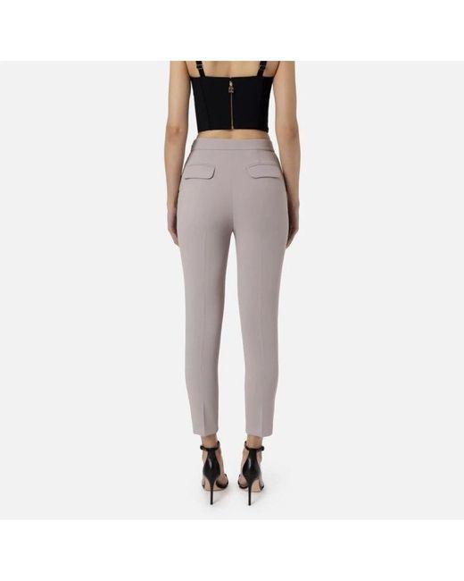 Trousers > leggings Elisabetta Franchi en coloris Gray