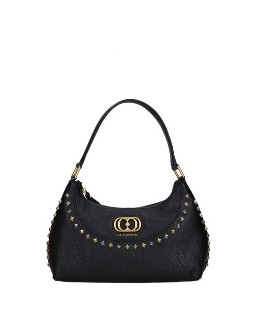 La Carrie Black Shoulder Bags