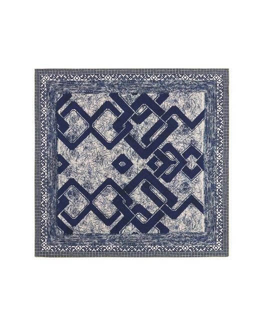 Pierre Louis Mascia Zijden Bandana Sjaal, Levendig Accessoire in het Blue voor heren
