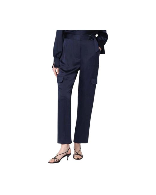 Jonathan Simkhai Blue Straight Trousers