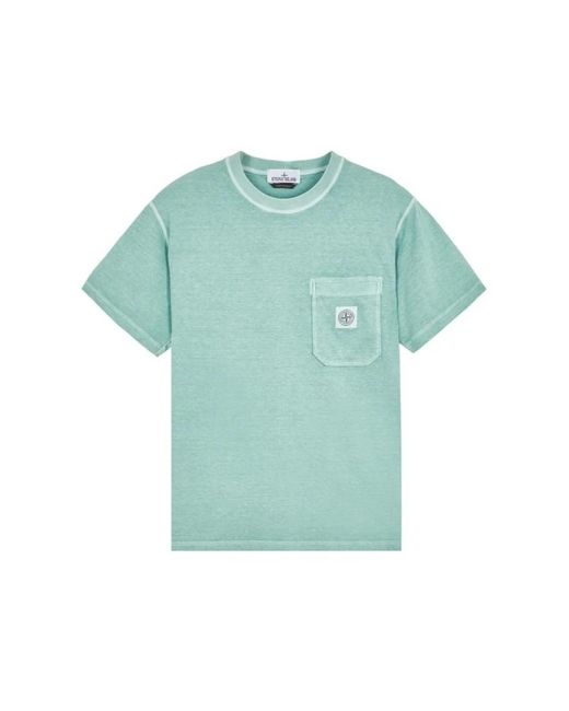 Stone Island Green T-Shirts for men