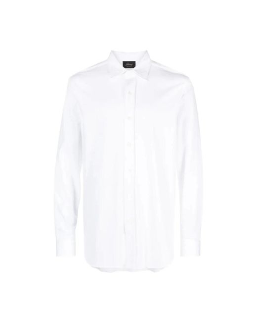 Brioni White Formal Shirts for men