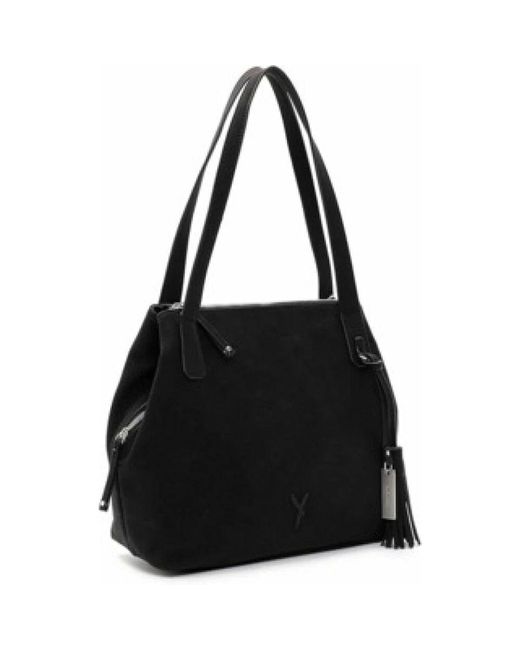 SURI FREY Black Schwarze Damen Shopper Tasche Vegan