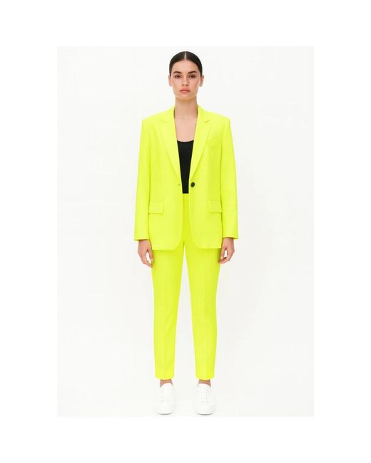 Clips Yellow Slim-Fit Trousers