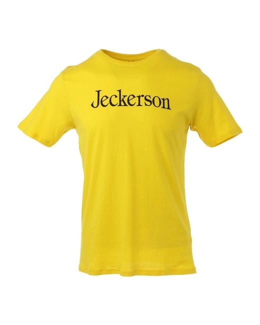 Jeckerson Yellow T-Shirts for men