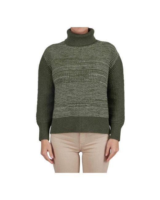 Kiton Green Turtlenecks
