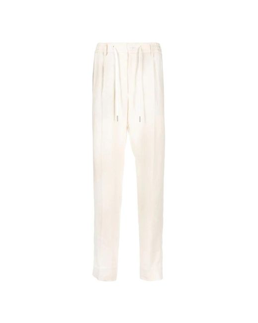 Wide Trousers Tagliatore de hombre de color White