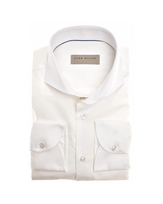 John Miller White Formal Shirts for men