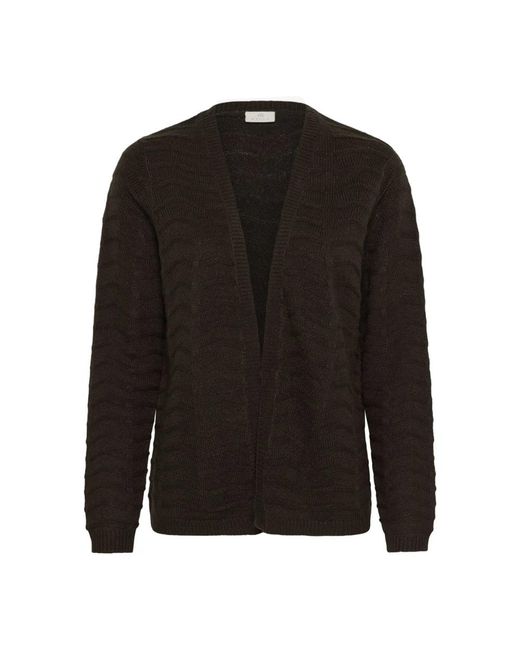 Kaffe Truien & Vesten ,Bruin ,Katoen Kaemria Cardigan in het Black
