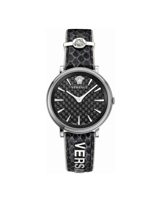 Versace V Circle Ve8100919 Horloge in het Metallic