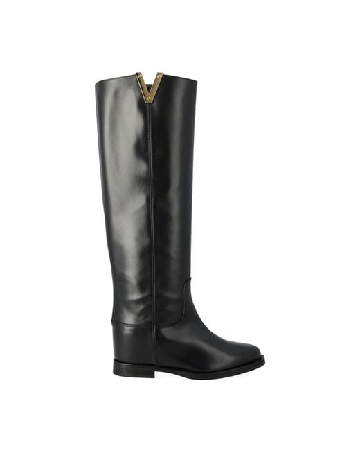 Via Roma 15 Black High Boots