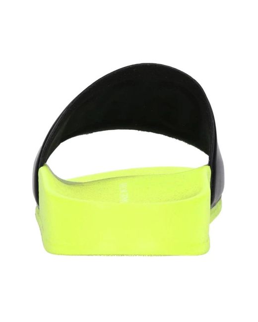 MSGM Blue Rubber Mules